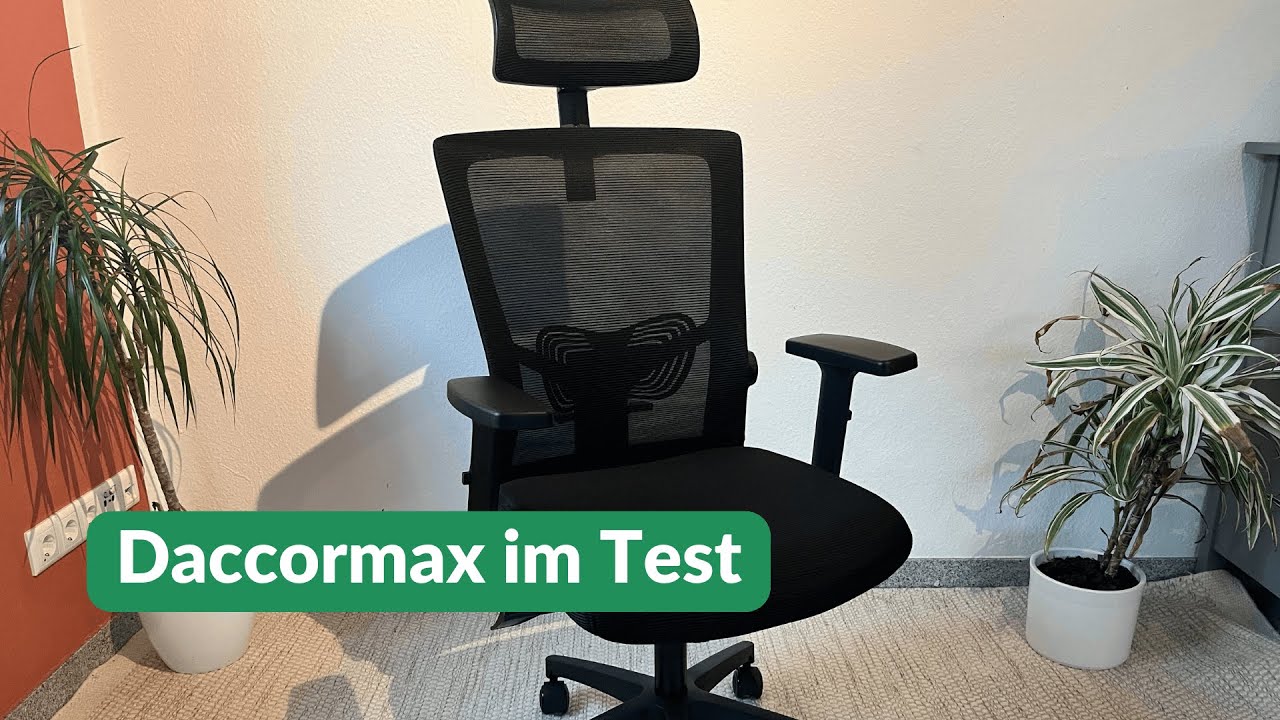 Daccormax Bürostuhl Bürostuhl,Bürostuhl mit Rollen und  Lendenkissen,Atmungsaktiver Netzstuhl,Ergonomischer  Schreibtischstuhl,Verstellbare Armlehnen,Bürostuhl mit einer Tragfähigkeit  von 150kg.