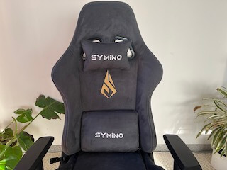 Symino Gaming Stuhl atmungsaktiver Alcantara