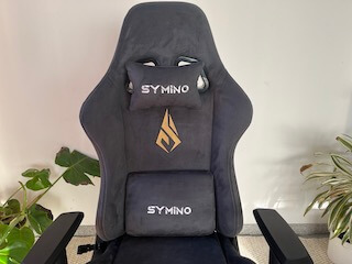 Symino Gaming Stuhl atmungsaktiver Alcantara Symino Gaming Stuhl atmungsaktiver Alcantara