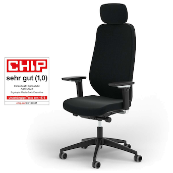Orthopädischer Bürostuhl mit beweglicher Sitzfläche